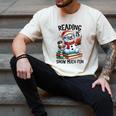 Reading Is Snow Much Fun Christmas Bookworm Snowman Reading Men's Comfort Colors T-Shirt Ivory Reading Is Snow Much Fun Christmas Bookworm Snowman Reading Men's Comfort Colors T-Shirt Ivory