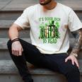 Retro Book Lucky Reading Teacher St Patrick's Day -Adults Small Cotton Blend Polyester Blend Short Sleeve Men's Comfort Colors T-Shirt Ivory