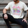 Retro Books Are My Love Language Valentine Book Lovers Men's Comfort Colors T-Shirt Ivory