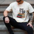Retro I Just Want To Read Books And Pet Cats Cat For Men Women Kids Men's Comfort Colors T-Shirt Ivory