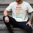 Retro Read Books Lift Heavy Pet Dogs Gym Book Lover Men's Comfort Colors T-Shirt Ivory