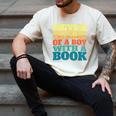 Retro Never Underestimate The Power Of a Boy With a Book Men's Comfort Colors T-Shirt Ivory