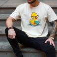 Rubber Duck Reading Book Reader Books Rubber Duckie Men's Comfort Colors T-Shirt Ivory