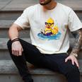 Rubber Duck Reading Book Swim Rubber Duckling Rubber Duckie Men's Comfort Colors T-Shirt Ivory