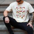 Santa Ghost Reading Books Christmas Library Teacher Men's Comfort Colors T-Shirt Ivory