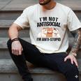 Sarcasm Cat Sarcastic Introvert Antisocial Cat Lover Men's Comfort Colors T-Shirt Ivory
