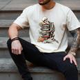 Skeleton Reading Book Halloween Bookworm Bibliophile Reader Men's Comfort Colors T-Shirt Ivory