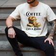 Sleeping Cat And Books With Coffee Lover Men's Comfort Colors T-Shirt Ivory