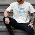 Snow Is Falling Books Are Calling Men's Comfort Colors T-Shirt Ivory