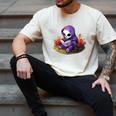 Spooky Grim Reaper Reading A Book Cute Creepy Halloween Men's Comfort Colors T-Shirt Ivory
