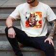 Squirrel Reading Comic Book On Autumn Branch Glasses Leaves Men's Comfort Colors T-Shirt Ivory