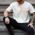 Stay Home Read Books Love Dogs Men's Comfort Colors T-Shirt Ivory Stay Home Read Books Love Dogs Men's Comfort Colors T-Shirt Ivory