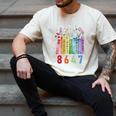 Subtle Floral Foxglove Daisy Tulip Book Lover Men's Comfort Colors T-Shirt Ivory