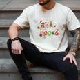 Teacher Read More Books Christmas Reading Bookworm Librarian Men's Comfort Colors T-Shirt Ivory