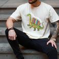 Teachersaurus Dinosaur Teachers Dino Reading Book Librarian Men's Comfort Colors T-Shirt Ivory