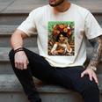 History Month Black Afro Girl Women Book Lovers Floral Men's Comfort Colors T-Shirt Ivory