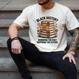 History Month Teacher Reading Book Lover Floral Stack Premium Tri-Blend Men's Comfort Colors T-Shirt Ivory