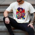 History Woman Reading Book Geometric Girl Educated Men's Comfort Colors T-Shirt Ivory