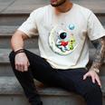 UFO Alien Astronaut Reading Book In Space Men's Comfort Colors T-Shirt Ivory UFO Alien Astronaut Reading Book In Space Men's Comfort Colors T-Shirt Ivory