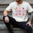 Valentine Teacher Cute Bows Apple Globe Pencil Books Art Men's Comfort Colors T-Shirt Ivory Valentine Teacher Cute Bows Apple Globe Pencil Books Art Men's Comfort Colors T-Shirt Ivory
