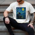Van Gogh Starry Night Fantasy Reader Dragon Reading Book Men's Comfort Colors T-Shirt Ivory Van Gogh Starry Night Fantasy Reader Dragon Reading Book Men's Comfort Colors T-Shirt Ivory