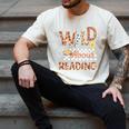 Wild About Reading Teacher Reading Books Back To School Men's Comfort Colors T-Shirt Ivory