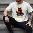 Wizard Cat Reading a Book While Crocheting Men's Comfort Colors T-Shirt Ivory Wizard Cat Reading a Book While Crocheting Men's Comfort Colors T-Shirt Ivory
