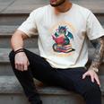 In A World Of Bookworms Be A Book Dragon Men's Comfort Colors T-Shirt Ivory