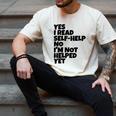 Yes I Read Self-Help No I’m Not Helped Yet Book Lover Men's Comfort Colors T-Shirt Ivory