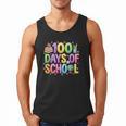 100 Days Of School Book Pencil Teachers Girls Kids 100th Day Men Tank Top