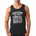 Abibliophobia Dog Book Lover Library Men Tank Top Abibliophobia Dog Book Lover Library Men Tank Top
