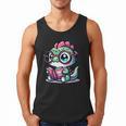Adorable Book Lover Basilisk With Reading Glasses Cute Men Tank Top