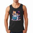 Adorable Book Lover Calico Cat With Reading Glasses Cute For Men Women Kids Men Tank Top Adorable Book Lover Calico Cat With Reading Glasses Cute For Men Women Kids Men Tank Top