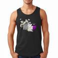Asexual Book Lover LGBT Reading Pride Ace Flag Daisy Men Tank Top