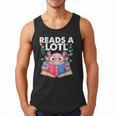 Axolotl Books Readsalotl Reading Bookworm Boys Girls Men Tank Top