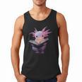 Axolotl Bookworm Reading Book Kawaii Graphic Men Tank Top
