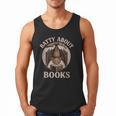 Batty About Books Reading Book Lover Men Women Distressed Men Tank Top