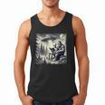 Bigfoot With Alien Reading A Book Bigfoot And UFO Men Tank Top