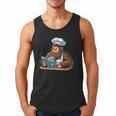 Bigfoot Reading a Cookbook Men Tank Top