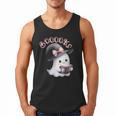 Boo Ghost Books Coquette Bow Halloween Women School Teacher Men Tank Top