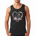 Book Lover Heart Shaped Reading Art Bookworm Men Tank Top