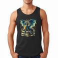 Book Lover Reading Fantasy Dragon Men Tank Top