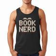 Book Nerd Retro Pixel Reading Librarian Aesthetic Men Tank Top