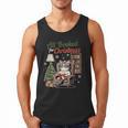 All Booked For Christmas Cute Bookish Cat Lover Men Tank Top