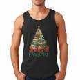All Booked For Christmas Reading Books Librarian Holiday Men Tank Top