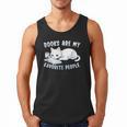 Books Are My Favorite People Cat With Coffee Mug Book Lovers Men Tank Top