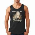 Books Are My Therapy Cozy Reading Chair Artwork Men Tank Top Books Are My Therapy Cozy Reading Chair Artwork Men Tank Top
