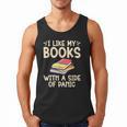 I Like My Books With a Side Of Panic Thriller Men Tank Top I Like My Books With a Side Of Panic Thriller Men Tank Top
