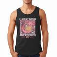 I Like My Books Spicy And My Coffee Icy Librarian Men Tank Top