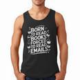 Born To Read Books Forced To Read Emails Bookish Men Tank Top Born To Read Books Forced To Read Emails Bookish Men Tank Top